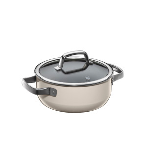WMF Fusiontec Mineral - Braadpan - Ø 200mm - 2,4 liter - inclusief glazen deksel - Macadamia