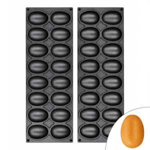 GGM Gastro Platten für Tartelette-Maschine TMOPH - Form: 16x Ei/Oval