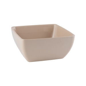 GGM Gastro (6 Stück) Schale - PURE - Melamin - 1,5 Liter - eckig - Beige