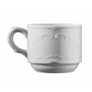 GGM Gastro (24 Stück) CLASSICO - Kaffe-/ Teetasse - 250 cc - Weiß - inkl. Untertasse Wit
