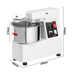 GGM Gastro Teigknetmaschine - 22 Liter / 18 kg - 2 Geschwindigkeiten - mit festem Kessel - Timerfunktion