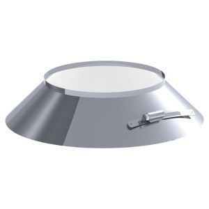 GGM Gastro Wetterkragen / Wandrosette - Ø 250 mm Zilver