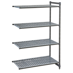 CAMBRO Camshelving® - Basics Plus - Aanbouwrek - 1175mm - met 4 planken met sleuven