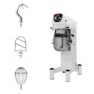 GGM Gastro Planetenrührmaschine - 20 Liter - 800 Watt - inkl. 3 Rühraufsätze Wit