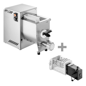 GGM Gastro Elektrische Nudelmaschine - 4,2 kg/h - 370 Watt - Ø 75mm Düse - inkl. Pastaschneider