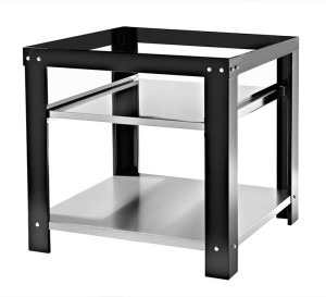 GGM Gastro Untergestell - für Pizzaofen - passend für GPOE430DN - Schwarz Zwart / Zilver