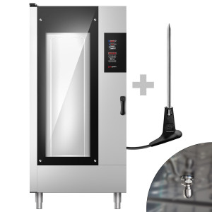 GGM Gastro Kombidämpfer - Digital - 20x GN 1/1 oder 10x GN 2/1 - inkl. Waschsystem, Temperaturfühler & Gestellwagen