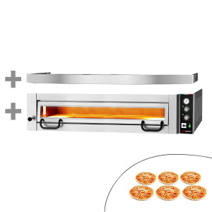 GGM Gastro Elektro Pizzaofen Power - 6x 34 cm - Manuell - inkl. Haube