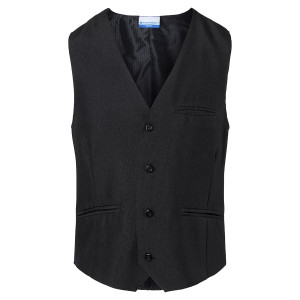 (6 stuks) KARLOWSKY Heren Gilet Basic - Zwart - maat: L Zwart
