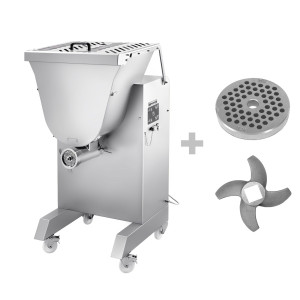 GGM Gastro Elektrischer Fleischwolf - Größe 32 - mit Fleischmischer - 850-1000kg/h - 2,9 kW