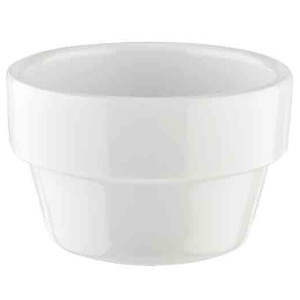 GGM Gastro (60 Stück) Dipschälchen - FLOWER POT - Melamin - 40ml - Ø 60mm - Weiß
