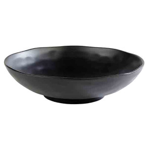 GGM Gastro (6 Stück) Schale - ZEN - Melamin - 2,5 Liter - Ø 310mm - Schwarz