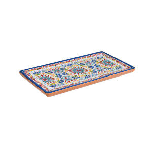 GGM Gastro (6 Stück) GN-Tablett 1/3 - ARABESQUE - Melamin - Höhe: 20mm - Terrakotta