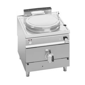 GGM Gastro Gas Kochkessel - 150 Liter - 20,9 kW - Indirekte Beheizung - mit Wasserzulauf & Ablasshahn