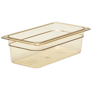 (6 stuks) CAMBRO H-PANâ„¢ - Hittebestendige Gastronormbak 1/3 - Amber - Hoogte: 100mm
