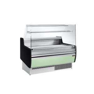 GGM Gastro Kühltheke - 1310mm - 1 Ablage - Frontblende Hellgrün
