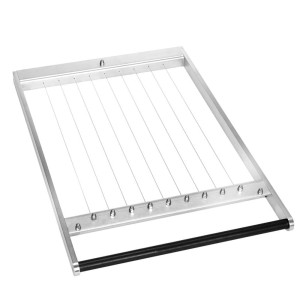 GGM Gastro Rahmen für doppel Pralinenschneider - Drahtabstand: 37,5mm Zilver