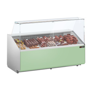 GGM Gastro Kühltheke - 1900mm - Frontblende Hellgrün