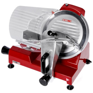 GGM Gastro Aufschnittmaschine - 150 Watt - Messer: Ø 250mm - Rot Rood / Zilver