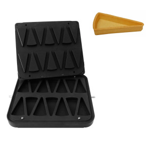 GGM Gastro Platten für Tartelette-Maschine TMPIC - Form: 14x Kuchenstück - 110x65mm
