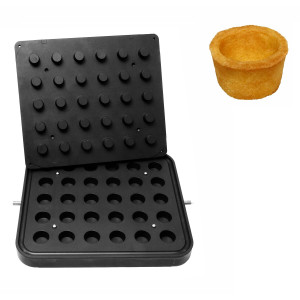 GGM Gastro Platten für Tartelette-Maschine TMPIC - Form: 30x Rund - Ø 35mm Zwart