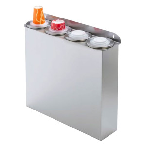 GGM Gastro Set Doppelt Becherspender & Doppelt Deckelspender - Kunststoff - Anbauversion