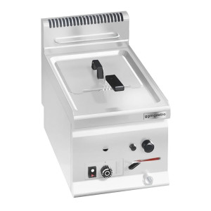GGM Gastro Gas Fritteuse - 8 Liter - 6,6 kW Zilver