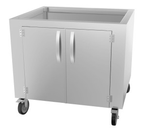 GGM Gastro Unterbau für Charcoal - Holzkohlegrillöfen Zilver
