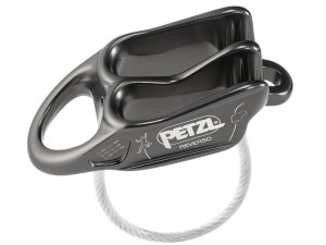 Asegurador/descensor REVERSO (PETZL) Gris oscuro