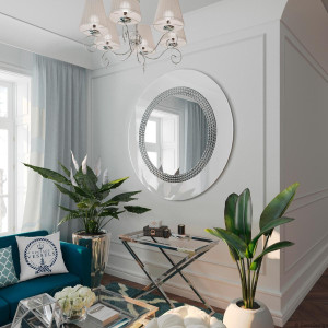 Lustro Elegance białe
