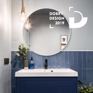 Lustro Scandi Slim – białe łazienkowe