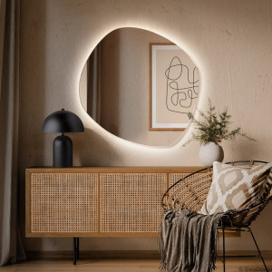 Lustro Roco Wide LED – nieregularne