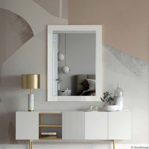 Lustro Modern SQ R10 – białe