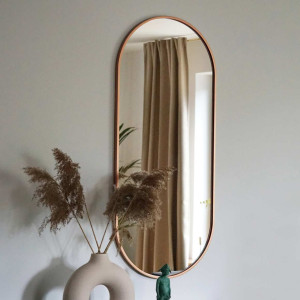 Lustro Ambient Slim – miedziana rama