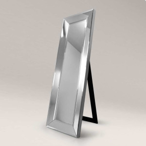 Lustro stojące Cristal 3D – z lustrzaną ramą
