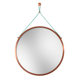 Lustro Scandi Power Mint miedziane 70 cm - Outlet