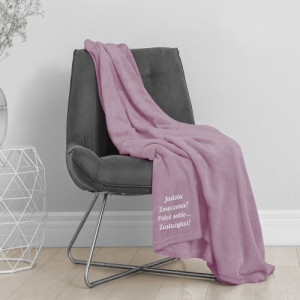 Koc z haftem 200 x 220 cm dla niej z personalizacją - Zasłużony Relaks