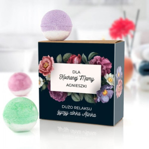 Musujące kule do kąpieli dla mamy – relaksujący zestaw prezentowy 4x70 g