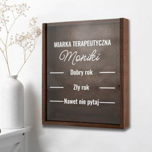 Korkownica XXL na korki od wina z personalizacją - Miarka terapeutyczna