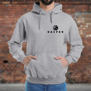 Bluza z kapturem dla koszykarza z personalizowanym nadrukiem „Za trzy punkty” M