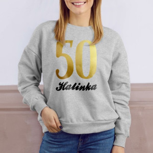 Bluza damska na 50 urodziny z personalizowanym nadrukiem M - Druga młodość