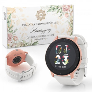 Smartwatch komunijny dla dziewczynki GRAVITY GT1-7 Junior – dotykowy zegarek sportowy IP67 z aplikacją Da Fit