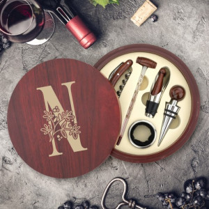 Personalizowany zestaw do wina z nadrukiem Winograd – elegancki prezent