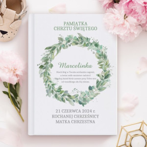 Biblia dla dzieci na chrzest dla dziewczynki z personalizowanym nadrukiem – pamiątka Chrztu Świętego