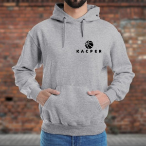 Bluza z kapturem dla koszykarza XXL z personalizowanym nadrukiem – Za Trzy Punkty