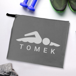 Personalizowany ręcznik z mikrofibry dla pływaka z nadrukiem imienia - szybkoschnący na basen