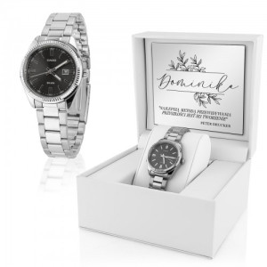 Casio LTP-1302D Damski Zegarek na Bransolecie z Datownikiem i Personalizacją