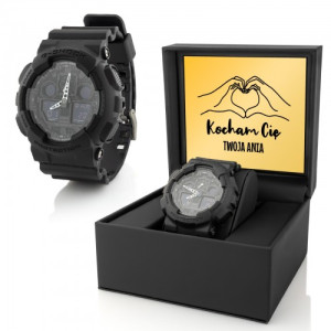 Zegarek męski Casio G-SHOCK GA-100-1A1ER czarny – wstrząsoodporny i wodoodporny prezent dla niego