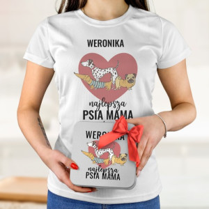 Koszulka dla psiary w puszce, rozmiar S - personalizowany prezent dla opiekunki psa