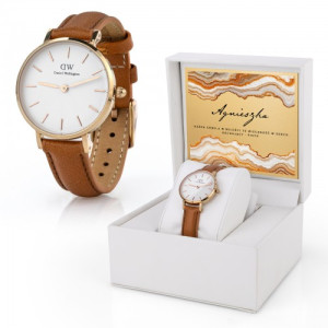 Zegarek damski Daniel Wellington DW00100228 z personalizowanym pudełkiem – elegancki prezent dla niej